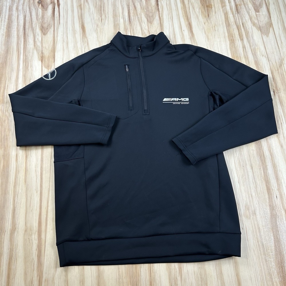 Mercedes-Benz AMG Driving Academy Men's 1/4 Zip Jacket Black Stretch XL